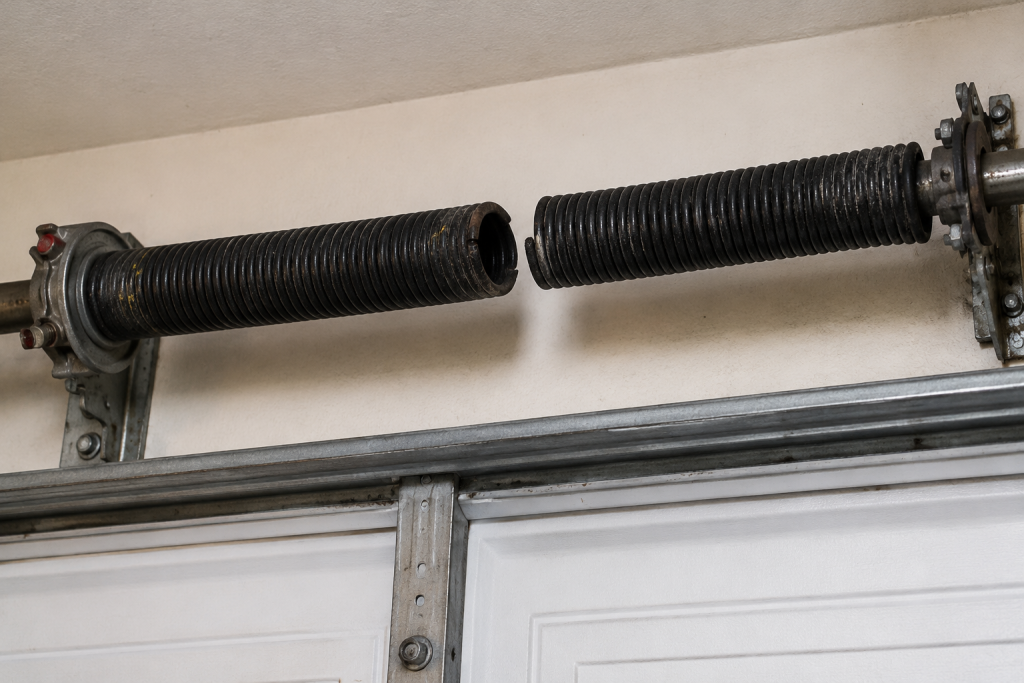 broken garage door spring repair service in Abilene tx